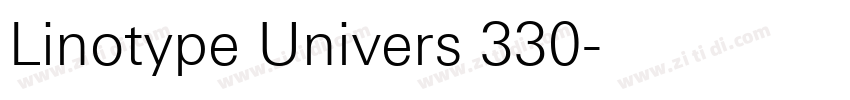Linotype Univers 330字体转换 Linotype Univers 330字体转换